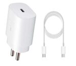 SUSNWERE Original 25W C-Type Adapter with Cable Set Charger for Samsung M53|S20 Fe|A73 5G|A53 5G|A33 5G (Adapter & Cable-White)