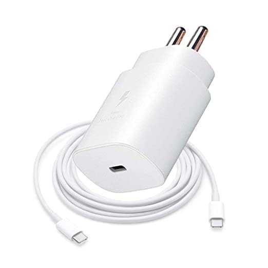 31VIAlfjSOL SUSNWERE Original 25W Charger Compatible with Samsung Z Fold 5/4/3, Z Flip5/4/3, S24/S24+/S24 Ultra, S23/S23 FE (White) - Image 1