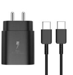 Essri Original 25W Charger Adapter Cable for Samsung S20 FE 5G,S21 FE,S22 FE,S23 FE,A52 5G,A32 5G,A22 5G,A34 5G-Black - Image 3