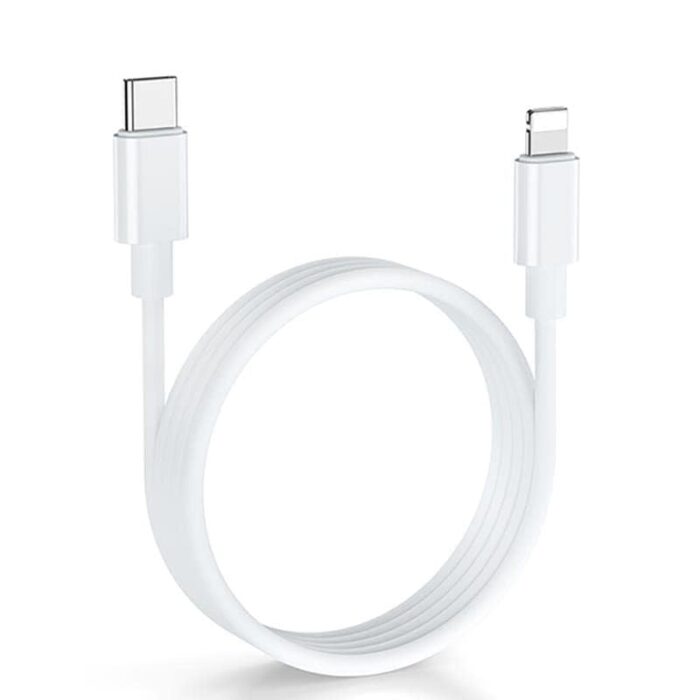 XIAWAO Original 20W Power Delivery Charging Adapter with USB Type C to Lightening Cable (White) – Fast Charger Combo Compatible with iPhone 14, 13, 12, 11, x, xs, xs max, xr Series - Image 2