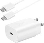 XIAWAO Original 25W Charger Compatible with Samsung A70 *White | with Cable