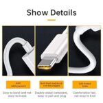 XIAWAO Original 30W Superdart (Pd) Charging Adapter with USB to Type C Cable Compatible with Realme X3 / X3 Superzoom, Realme X50 Pro -(Adapter & Cable), White - Image 2
