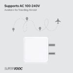 GHEREL Original Rapid Fast Charger 80W USB Type C Compatible for Oppo | Reno 10 / Reno 10 Pro / 10 Pro Plus/Reno 11 / Reno 11 Pro (with Adapter and Cable) | 80 WATTS - Image 3