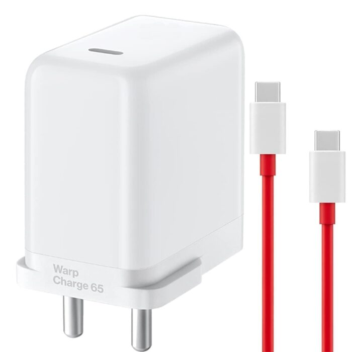 XIAWAO Original 65 Watt Super Vooc Charger Adapter with USB to C Cable Compatible with Oneplus 12/11/11R/10/10 Pro/9/9 Pro/ 9R/ 8/ 8T/7/Nord/Ce4/Ce 3/Ce 2|2T, White - Image 1