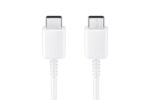 Essri Original Type C to Type C Cable charging for sam-sung cable type c charger 25W Galaxy S23 S22 S21 S21+ S20 S20FE S20 Ultra Note10/Note 10 Plus S20 S21 Ultra-White