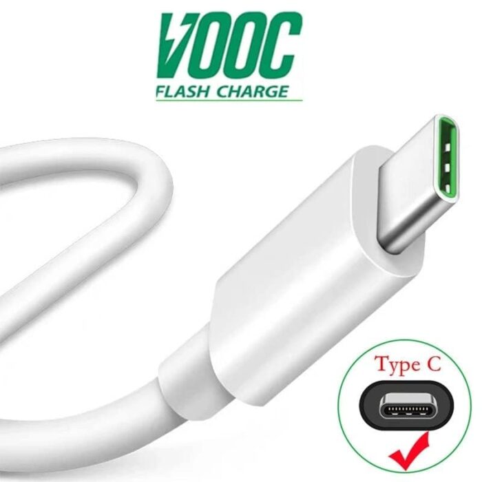 DULCE ORIGINAL Original Fast Charger 65W Vooc Type C Compatible for Oppo Find X2, Reno3 Pro, Reno 2, R17 Pro, Reno 4 Pro, F17 Pro, Reno 2Z, (Adapter & Cable) - Image 4