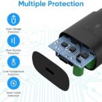 GHEREL Original Fast Charger 45Watts C to C Cable Compatible for Samsung | A55 / A35 / S8 / S9 Plus/Z Fold/Z Flip 5/4 - Black (Adapter & Cable) - Image 7