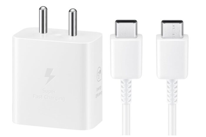 SUSNWERE Original 45W Charger Compatible with Samsung z flip, z fold 2, z flip 3, z fold 3, z flip 4, z fold 4, z flip 5, z fold 5 [New*Model White] - Image 1
