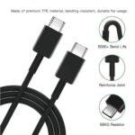 SUSNWERE Original 45W SuperFast Charger Compatible for Samsung S20 FE S21/S21+/S21 Ultra/S20/S20+/S20 Ultra/Note 20/Note 20 Ultra-Black - Image 5