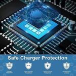 GHEREL Original Fast Charger 45Watts C to C Cable Compatible for Samsung | A55 / A35 / S8 / S9 Plus/Z Fold/Z Flip 5/4 - Black (Adapter & Cable) - Image 5