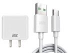 DULCE ORIGINAL Original Fast Charger 65W Vooc Type C Compatible for Oppo Find X2, Reno3 Pro, Reno 2, R17 Pro, Reno 4 Pro, F17 Pro, Reno 2Z, (Adapter & Cable)