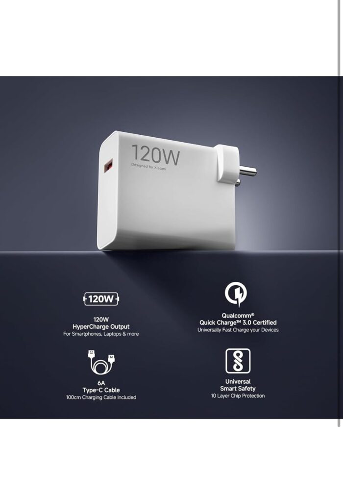 Essri Original 67W Adapter Type A Qualcomm Quick Charge 3.0 Compatible for Redmi Note 11 Pro/Xiaomi 11i / Redmi K50i [CH285 (HF65TY624 - Image 5