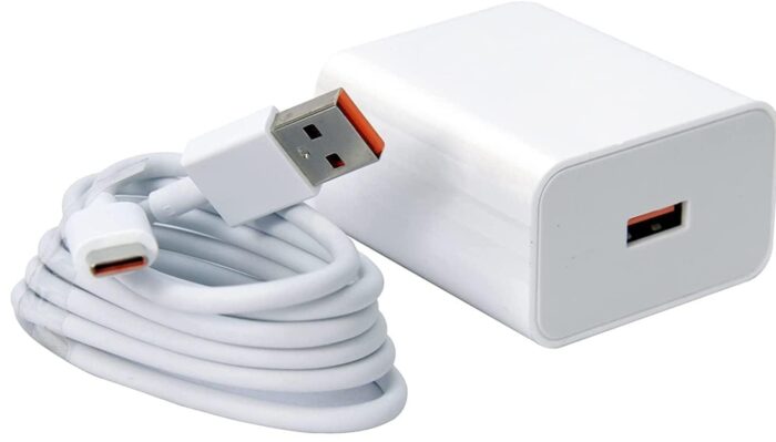 XIAWAO Original 33W Charging Rapidly with Turbo USB-C Cable Compatible with Redmi Note 10 Pro, Redmi Note 10 Pro Max - (Adapter & Cable) - Image 1