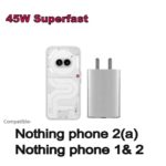 GHEREL Original Usb-C Power Charger Adapter Compatible With Nothing Phone 2A/Phone 2/Phone,White - Image 2