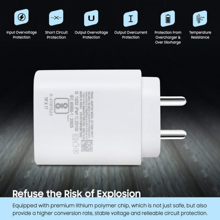 SUSNWERE Original 25w Adapter Compatible with Samsung Galaxy m14 5g Adapter Galaxy m14 5g - Image 3