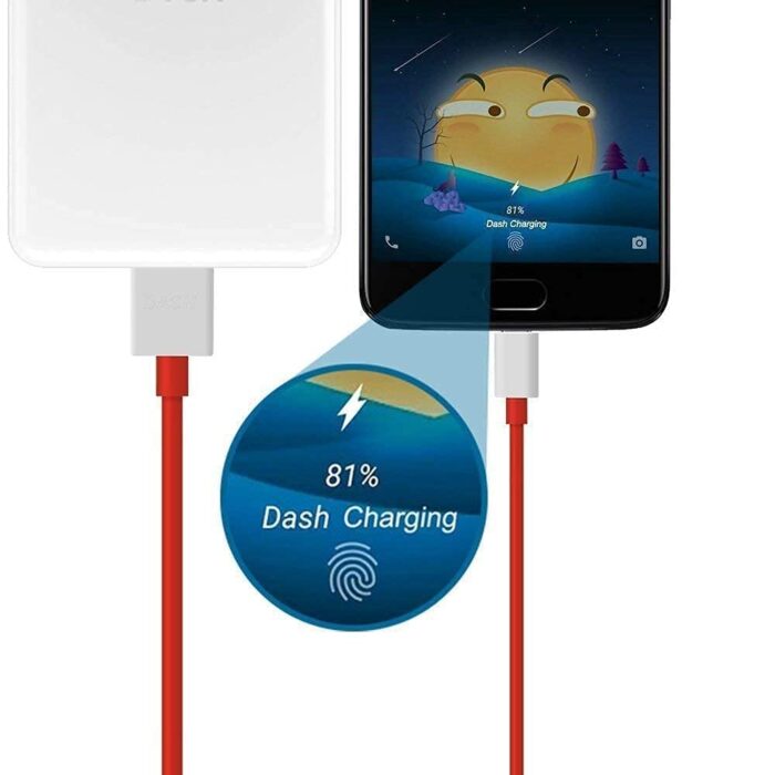 DULCE ORIGINAL Original 65W Fast Charger Compatible with One Plus 5T / 6T / 7 / 7T / 7T Pro / 8 / 8T / 8 Pro / 9 / 10R 5G / Nord CE 2 Lite/Nord CE 3 Lite / 11 / 11R USB to C Type (Adapter and Cable) - Image 3