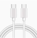 Essri Original Type C to Type C Mobile Data Charging Cable for Pixel 8 Pro/8/8A/7 Pro/7/7A/6 Pro/6/6A/5/ChromeBook Laptop/Buds/and Other USB C Device Support for Nothing Phone 2/1, 30W - White - Image 4