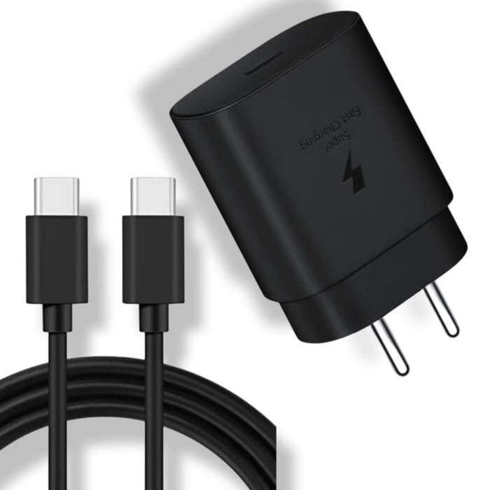 Essri Original 25W Charger Adapter Cable for Samsung S20 FE 5G,S21 FE,S22 FE,S23 FE,A52 5G,A32 5G,A22 5G,A34 5G-Black - Image 5