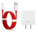 DULCE ORIGINAL Original 65Watt USB to C Type Charger Compatible with One Plus 5T / 6T / 7 / 7T / 7T Pro / 8 / 8T / 8 Pro / 9 / 10R 5G / Nord CE 2 Lite/Nord CE 3 Lite / 11 / 11R 65 W Fast Charger (RED)