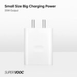 XIAWAO Original Ultra Fast USB Type C Cable with 33Watt Adapter Compatible with Oppo | K9s / A16s / A16 / A95 5G / A94 5G (Adapter&Cable*SuperVOOC) - Image 5