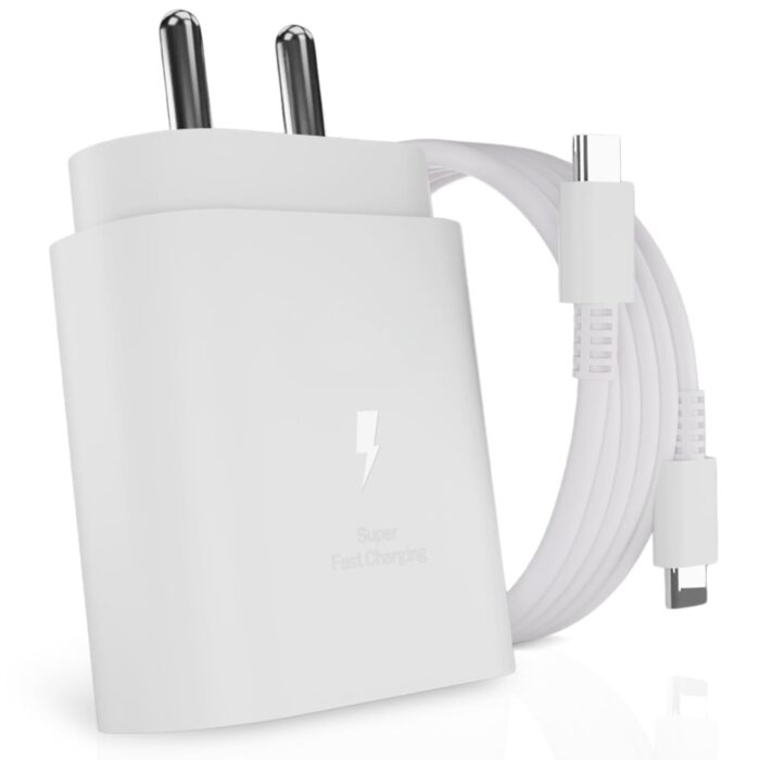 XIAWAO Original 25W Charger Compatible with Samsung A70 *White | with Cable - Image 6