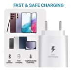 THE BLACK STORE Original 25 Watt Adapter for Samsung Galaxy S21 FE 5G |M52 5G|M22 |A52s 5G |Z Fold3 5G|M32 |F52 5G (White | Only Adapter) - Image 4