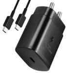Essri Original 25W Charger Compatible with Samsung S23 FE,A13, F14, F23, F62 Adapter & Cable- White