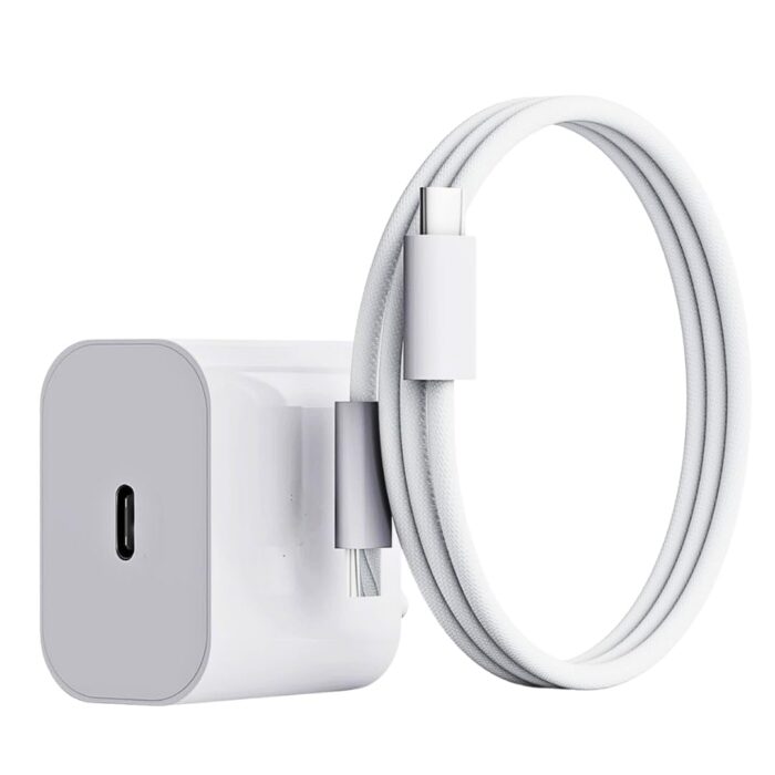SUSNWERE Original 20W Fast USB C -Adapter Cable for iPhone Charger 15, iPhone 15 Plus, iPhone 15 Pro, iPhone 15 Promax - White with 6 Months Warranty - Image 6
