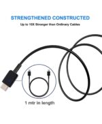 Essri Original 25W Charger Adapter Cable for Samsung S20 FE 5G,S21 FE,S22 FE,S23 FE,A52 5G,A32 5G,A22 5G,A34 5G-Black - Image 2