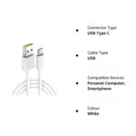 LYNACZ Original 65W Flash Super VOOC Charging Cable Type USB to C Fast Charging Cable Compatible for Realme XT/XT 730G/ X2/C12, Realme Narzo 20A,6/7/7Pro, Oppo Reno 6/5/4 Pro 5G (Cable Only) - Image 8