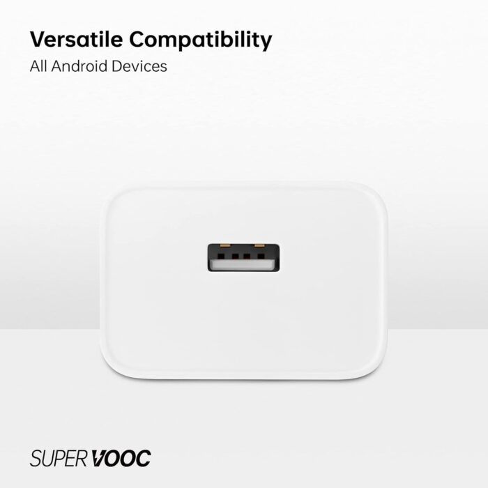 XIAWAO Original Ultra Fast USB Type C Cable with 33Watt Adapter Compatible with Oppo | K9s / A16s / A16 / A95 5G / A94 5G (Adapter&Cable*SuperVOOC) - Image 4