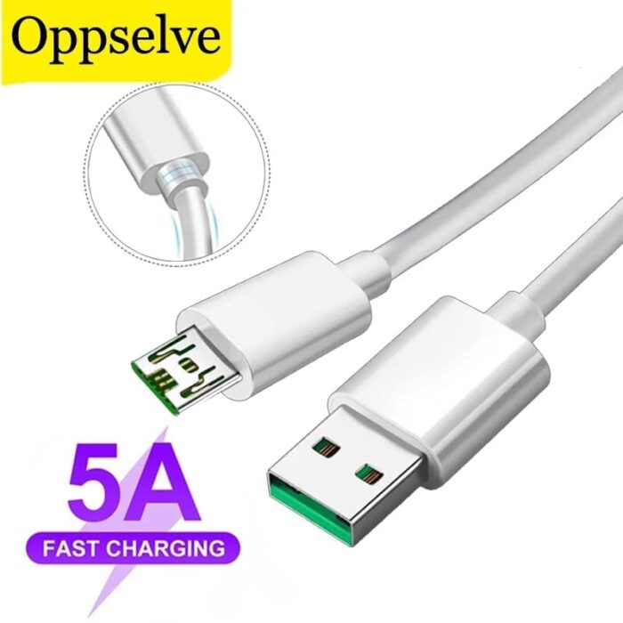 Essri Original Fast Charging & Data USB Cable for OPPO A15 / A 15 USB Cable Original Like Charger Cable | Sync Quick Fast Charging Cable | Micro USB DataV8 Cable - Image 9
