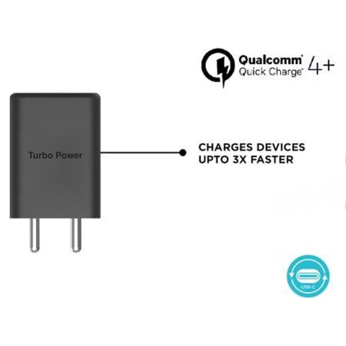 QQLIKE Original 68W Tarbo Power Charging USB C Port Adapter for Motorola - (Only Adapter) - Image 2