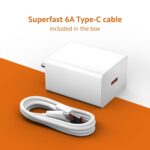 XIAWAO Original 67W Turbo Fast Charger USB Type C Charging Cable Compatible with Redmi K40 Pro, Redmi K40 Pro+, Redmi K40 Gaming Edition - (Adapter & Cable) - Image 4