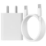XIAWAO Original 30W USB-C Super Fast Charger Adapter with C to C Cable Compatible with Google Pixel | 7 Pro 5G, Pixel 7, Pixel 7A, Pixel 6 Pro 6, Pixel 6A, 5, 4 | 30 Watt Support - White (with Cable)
