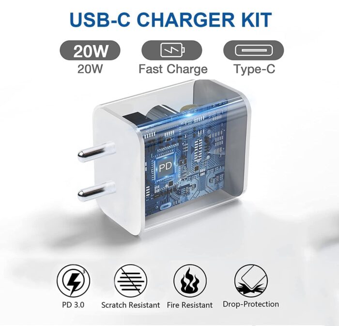 LYNACZ Original 20W Adapter Compatible with iPhone X, 11, 12, 13, 14, 15, 16, with 6 Months Replacement Warranty - Image 7