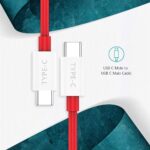 Essri Original 65W Type C To C Warp/Dash/Supervooc Fast Charging Cable Compatible With One Plus 12,12R,11,11R,10,10 Pro,10T,9,9R,9Rt 5G,8,8 Pro,Nord,Ce 2 Lite 5G,3.3Ft Usb C Type Cable-Red - Image 7
