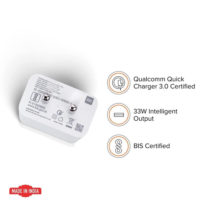 SUSNWERE Original 67 W Adapter Compatible with Xiaomi Redmi Note 12 Pro 5G with 6 Months Warranty - Image 5