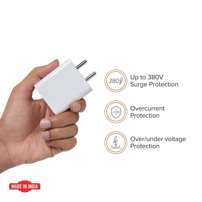XIAWAO Original 33W Charging Rapidly Adapter with USB Type C Charging Cable | Compatible with Poco M4 PRO- (Adapter & Cable) - Image 7