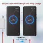 XIAWAO Original 65 Watt Super Vooc Charger Adapter with USB to C Cable Compatible with Oneplus 12/11/11R/10/10 Pro/9/9 Pro/ 9R/ 8/ 8T/7/Nord/Ce4/Ce 3/Ce 2|2T, White - Image 5