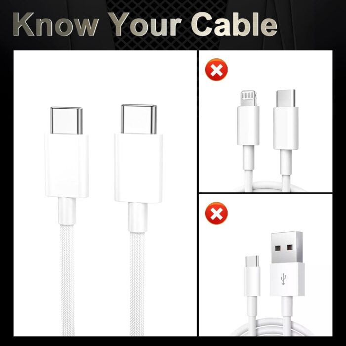 SUSNWERE Original 20W Fast Ultra Speed C to C Charger USB Type C for iPhone 15, iPhone 15 Pro, iPhone 15 Promax, iPhone 15 Plus with 6 Months Warranty, White - Image 7