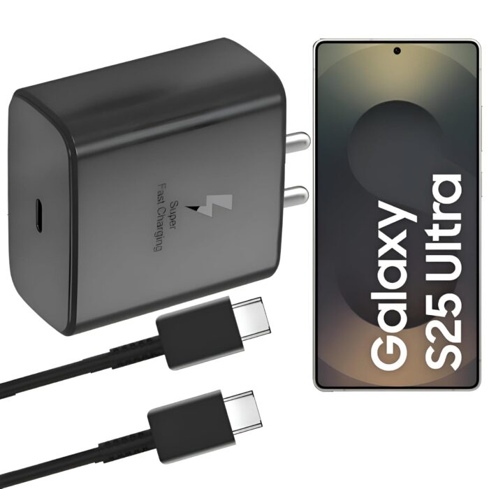 XIAWAO Original 45Watt Charger Compatible with Samsung Z Flip, Z Fold 2, Z Flip 3, Z Fold 3, Z Flip 4, Z Fold 4, Z Flip 5, Z Fold 5 [New*Model Black] with 3 Months Warranty - Image 1