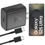 SUSNWERE Original 45Watt Charger Compatible with Samsung Z Flip, Z Fold 2, Z Flip 3, Z Fold 3, Z Flip 4, Z Fold 4, Z Flip 5, Z Fold 5 [New*Model Black]