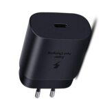 Essri Original 25W C-Type Super Fast Charger Compatible with Samsung Note10 Lite Note10 Note10+ 5G Note10 5G Note10+ S10 5G Adapter & Cable - Black - Image 3