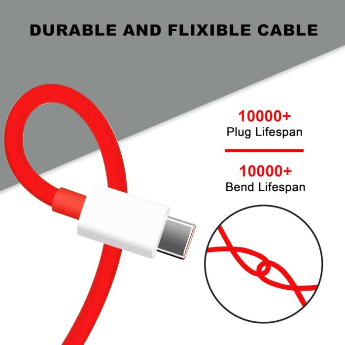 Essri Original SUPERVOOC 100W Power Cable Compatible with OnePlus 12/12R/11/11R/10/10R, Nord CE 3 Lite 5G, Nord 2T 5G, Nord CE 2 Lite 5G, Nord 5G - Image 6