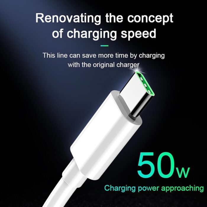 Essri Original 80W Flash Super Vooc Charger for (Cable Only) Oppo- (Find X5) - Image 3