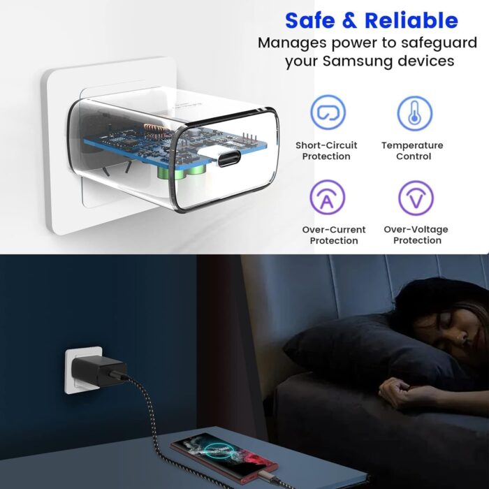 THE BLACK STORE Original 25W Charger Compatible with Samsung Note 10 / Note 10+ / Note 20 (Black New*Model) - Image 4