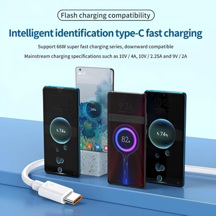 XIAWAO Original 33W Charging Rapidly with Turbo USB-C Cable Compatible with Redmi Note 10 Pro, Redmi Note 10 Pro Max - (Adapter & Cable) - Image 9