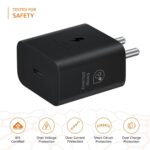 SUSNWERE Original 25W Adapter Compatible for Samsung M32/ M42/ M52/ M33/ M54/ M31s/ M32 5G/ M22 5G/ M62M13/ M23/ M33/ M54M01/ M11/ M21/ M31 [Black*New Model] - Image 5