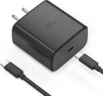 THE BLACK STORE Original 45W Charger Compatible with Samsung Z Flip, Z Fold 2, Z Flip 3, Z Fold 3, Z Flip 4,Z Fold 5 (New Mode Black)